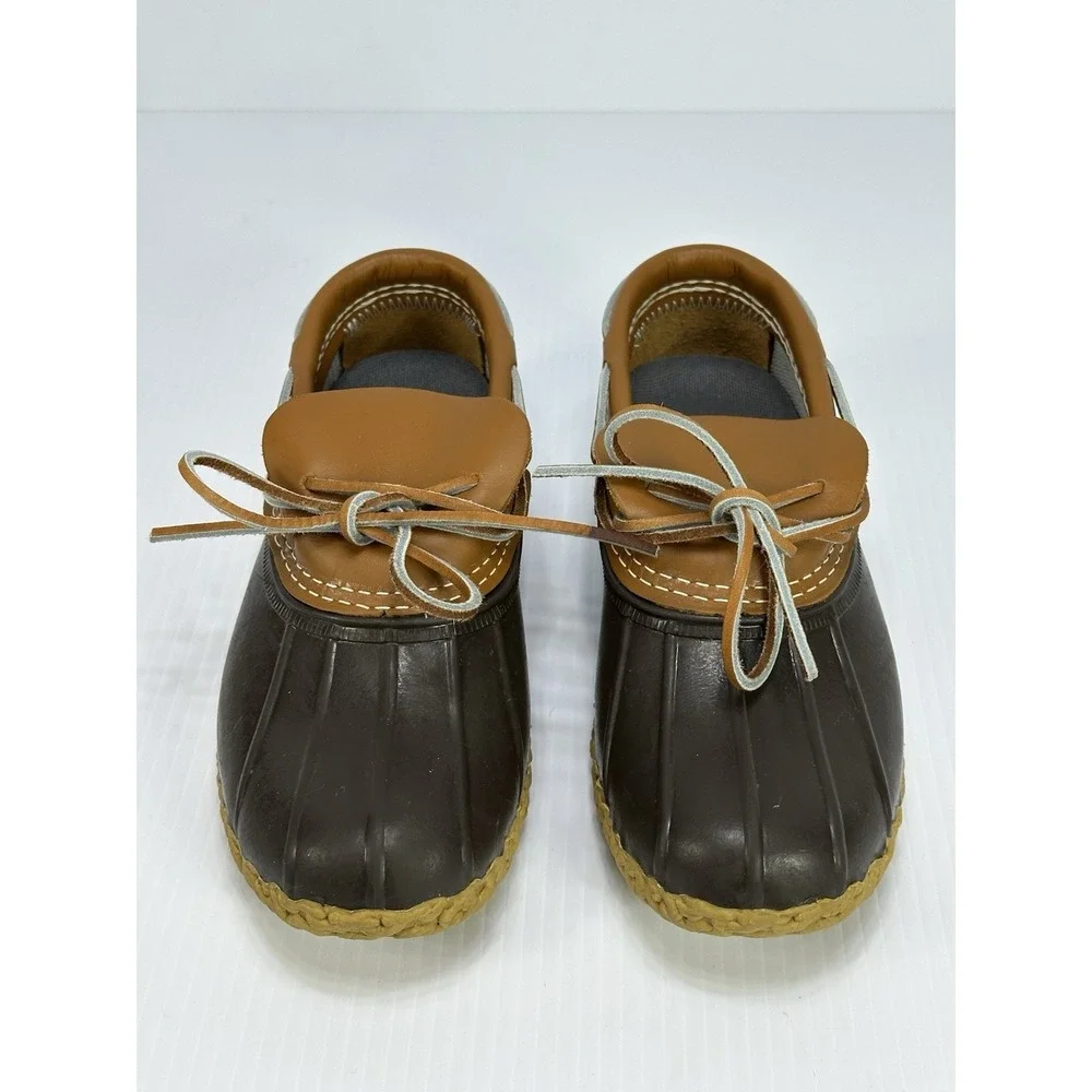 LL BEAN BEAN‎ BOOTS 175067 Women's Rubber Moc Low Duck Boots Size 6M Made In USA